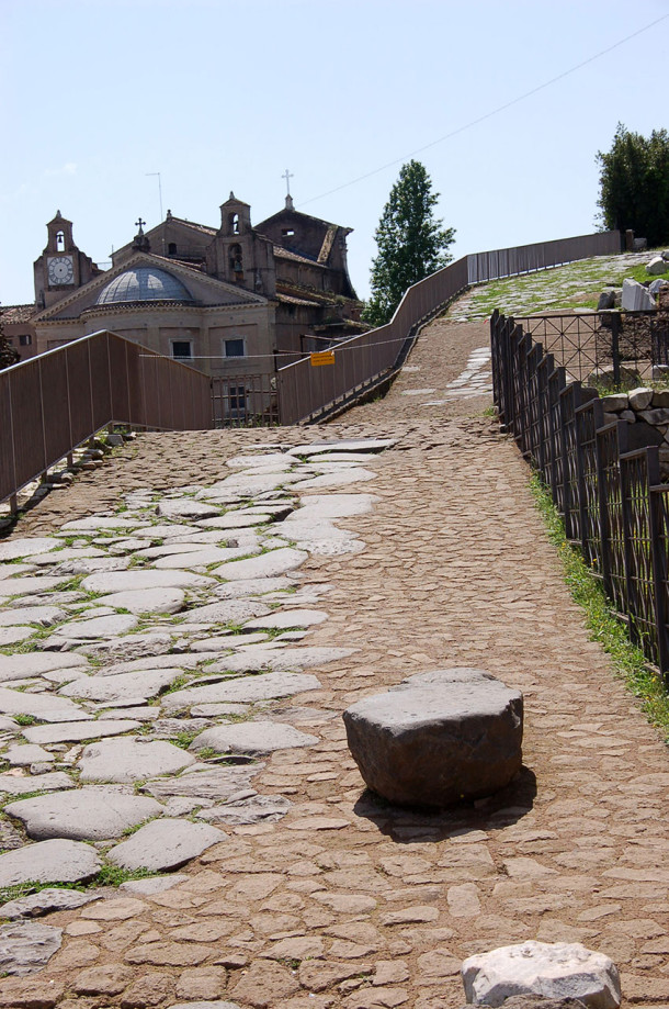 Allée pavée Forum romain