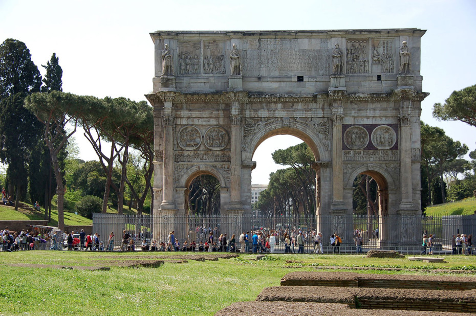 L'Arc de Constantin est bien conservé