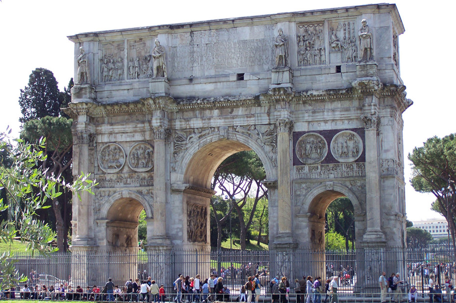 Inscriptions sculptures Arc de Constantin