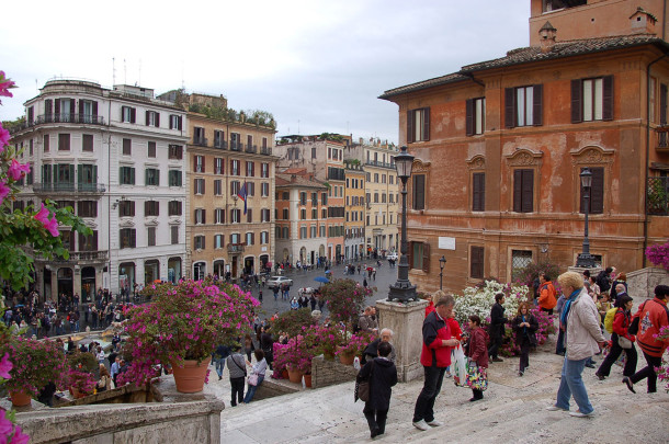 Les célèbres marches de la Piazza di Spagna