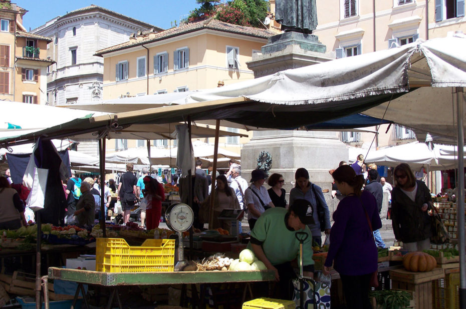 Marché tous les jours au Campo dei Fiori