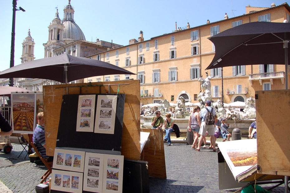 Peintures sur la place Navone