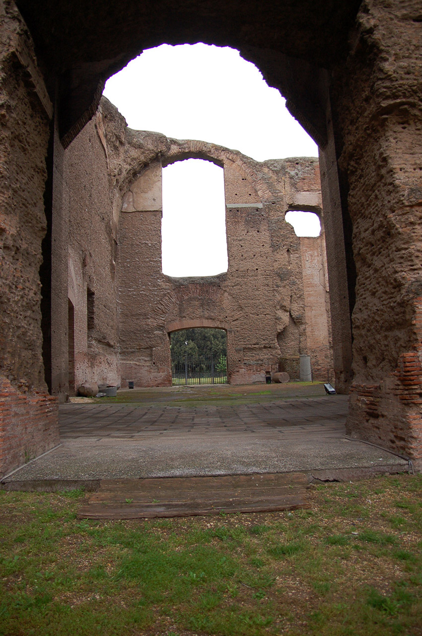 Les ruines des thermes bien conservées