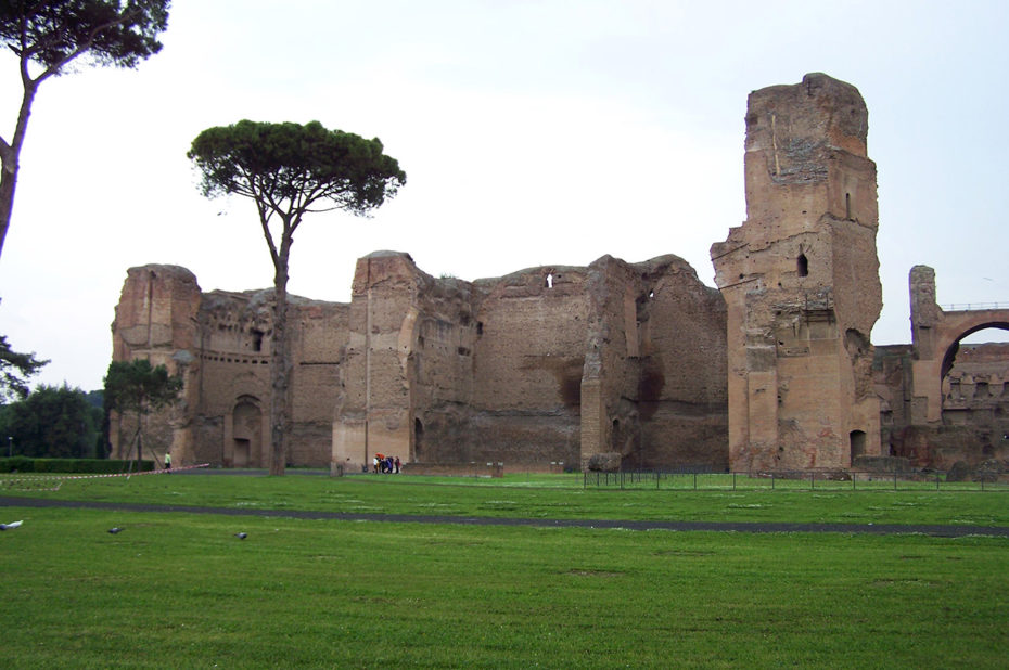 Vue générale sur les ruines des thermes