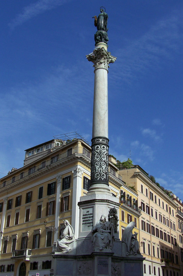 Colonne de l'Immaculée, place d'Espagne