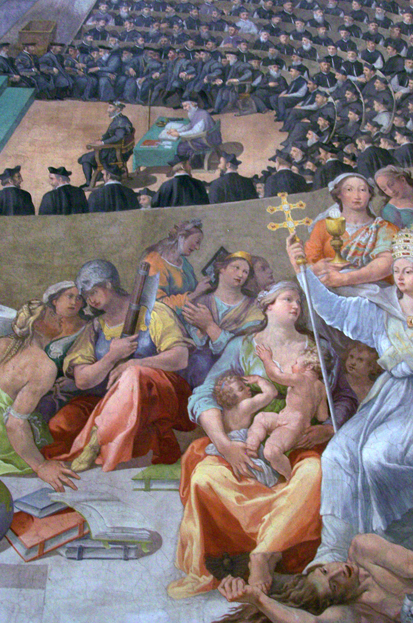 Fresque dans l'église Santa Maria in Trastevere