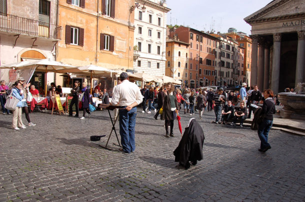 La piazza della Rotonda, devant le Panthéon