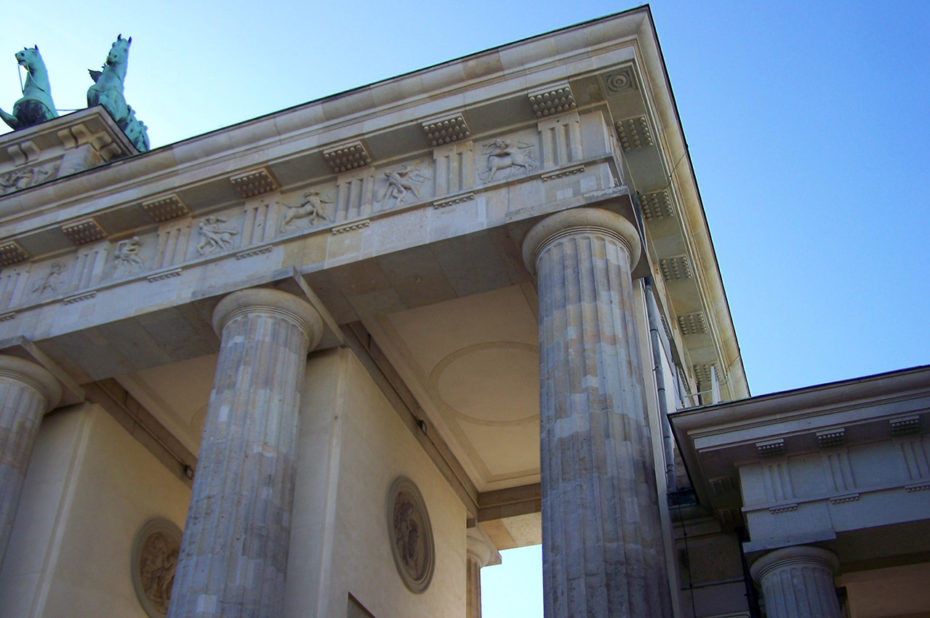 Les colonnes de la porte de Brandebourg