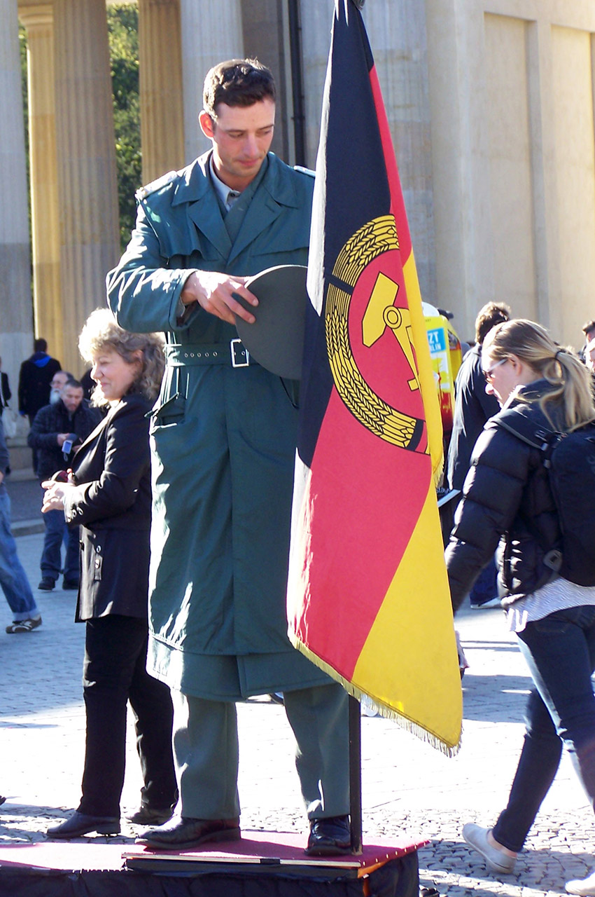 Figurant déguisé en soldat allemand