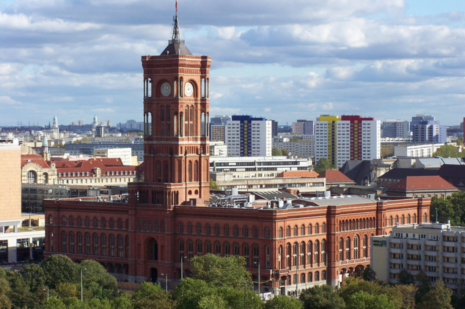 Le Rotes Rathaus, l'Hôtel de Ville de Berlin