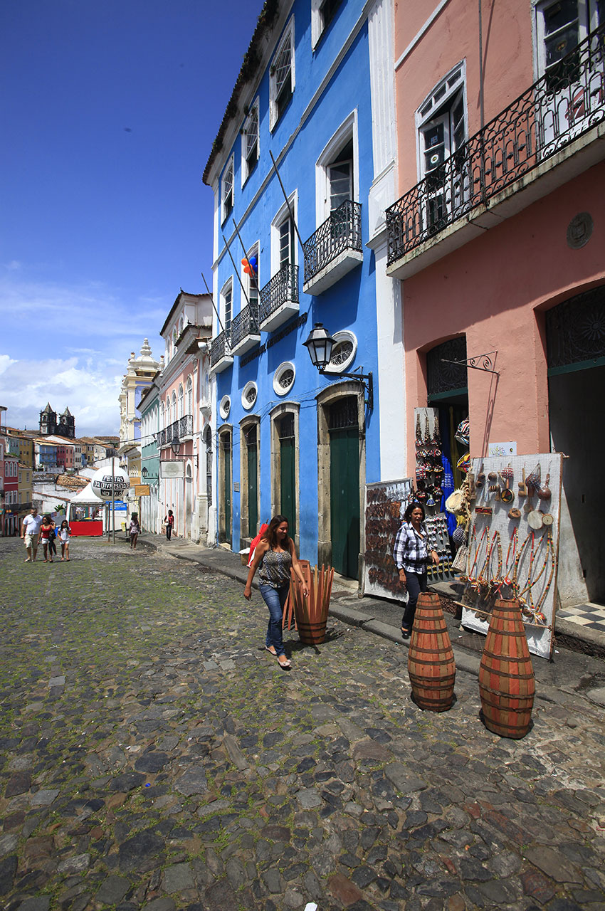 Échoppe d'artisanat local à Salvador