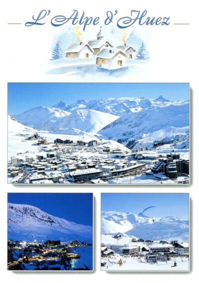 Paysages d'hiver à l'Alpe d'Huez