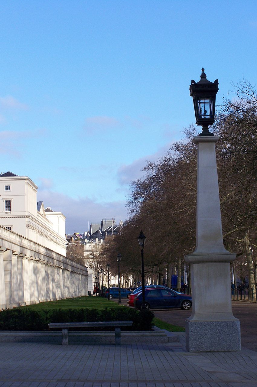 Calme sur The Mall, avenue de Londres