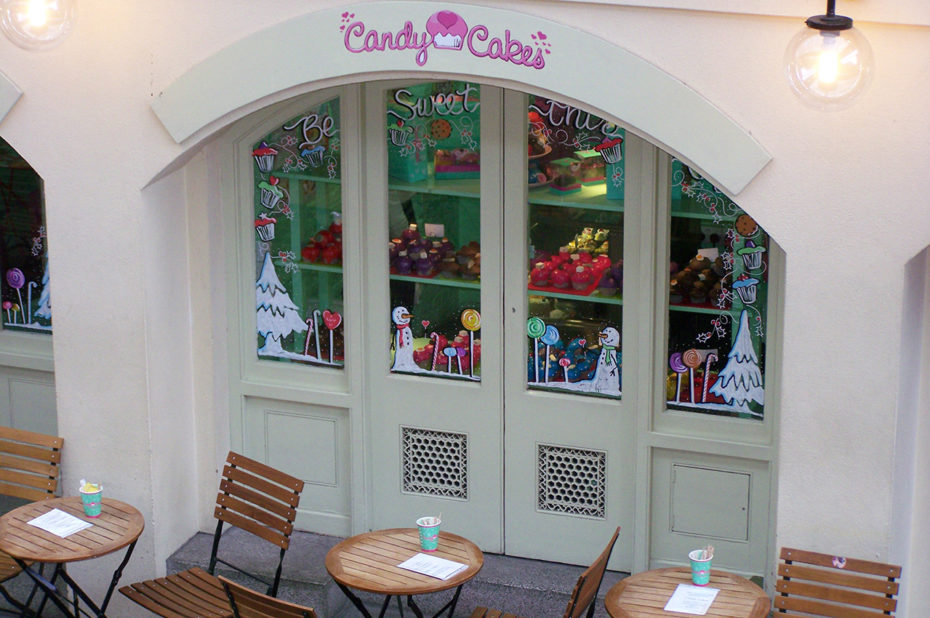 Dégustation de confiseries en terrasse chez Candy Cakes