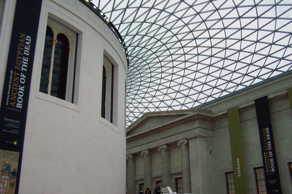 Hall d'entrée et verrière du British Museum