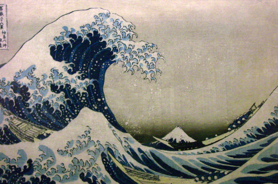 La Vague, estampe du peintre japonais Hokusai