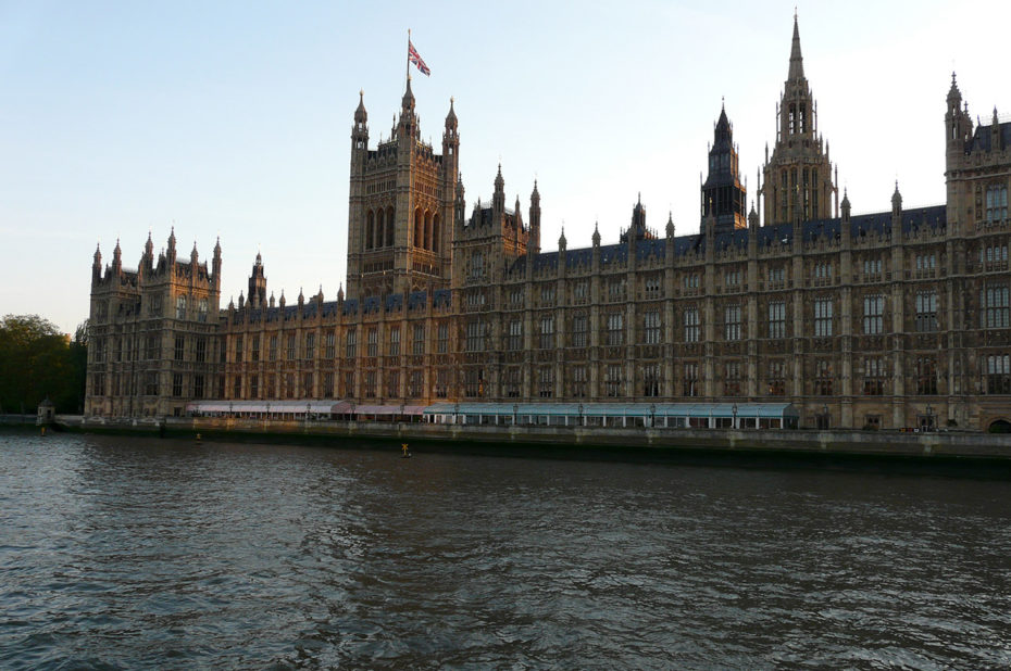 Le Palais de Westminster, aussi appelé Chambres du Parlement