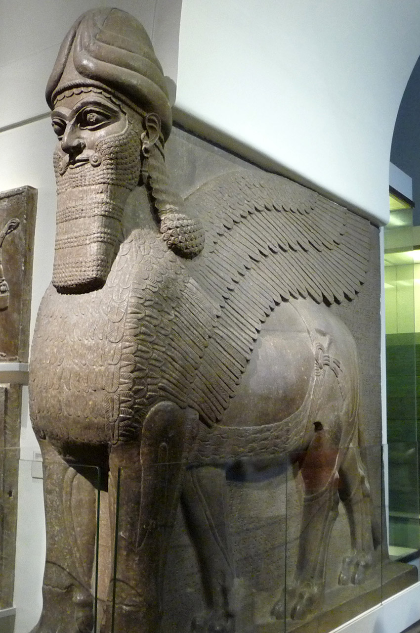 Gardien de l'Ancienne Assyrie à la porte du Palais de Nimrud