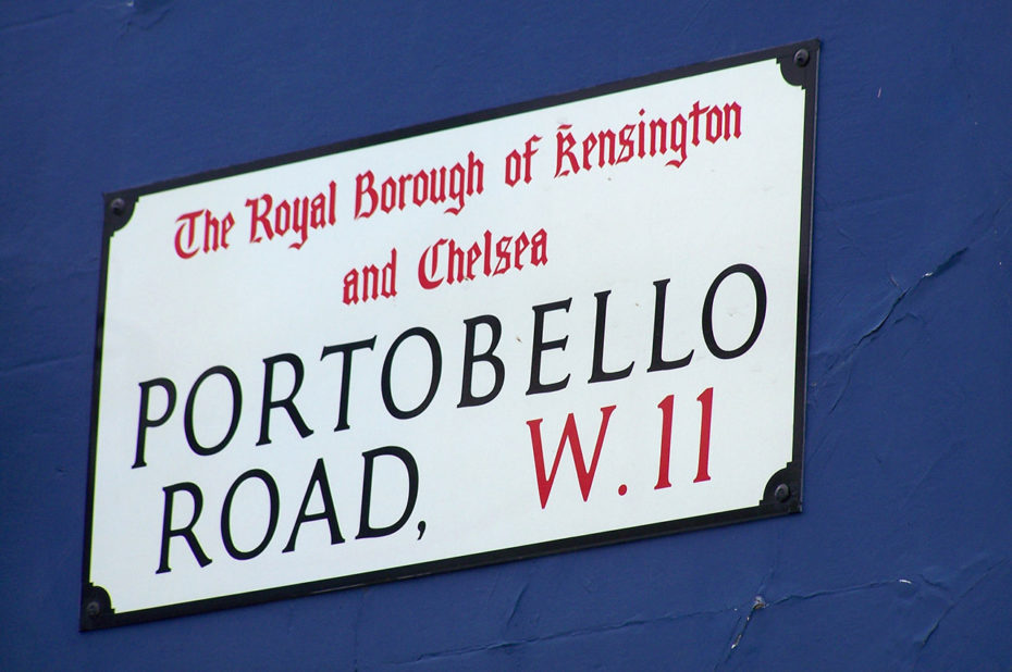 Portobello Road à Notting Hill