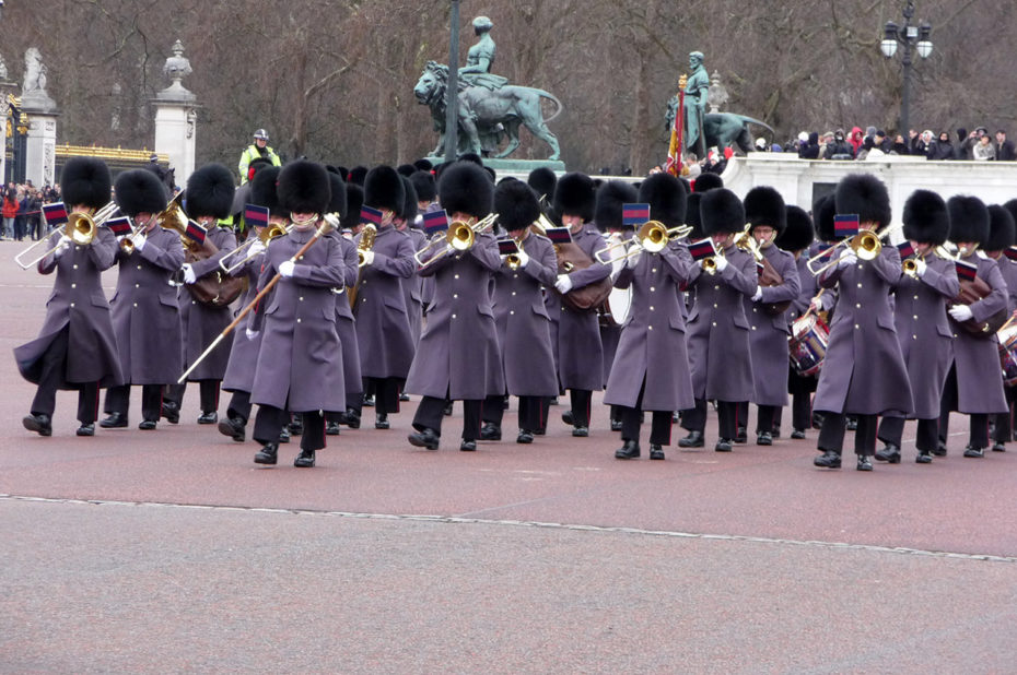 La relève de la garde à Buckingham Palace