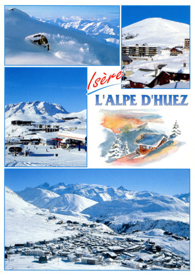 La station de l'Alpe d'Huez en Isère