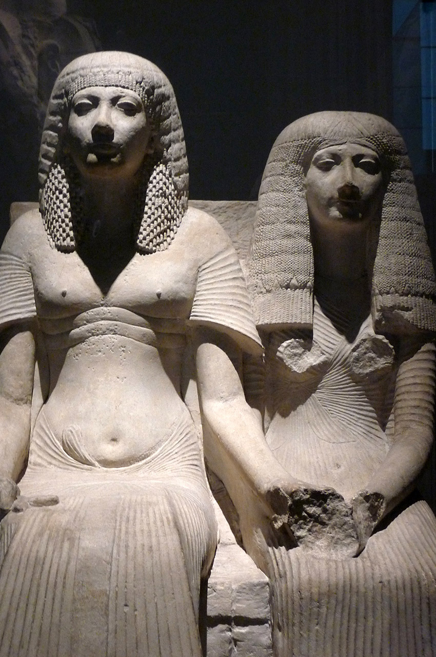 Statue de Horemheb et d'Amenia