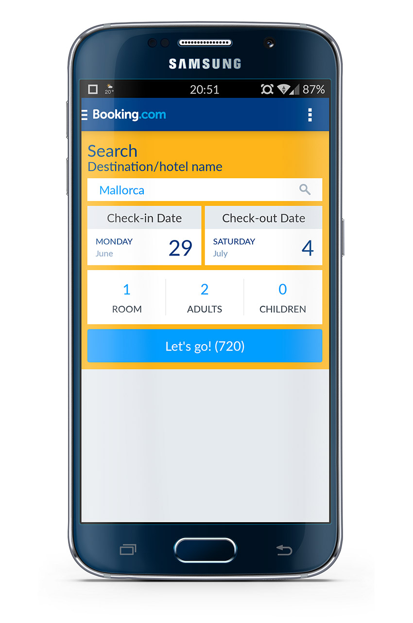 Application mobile Booking