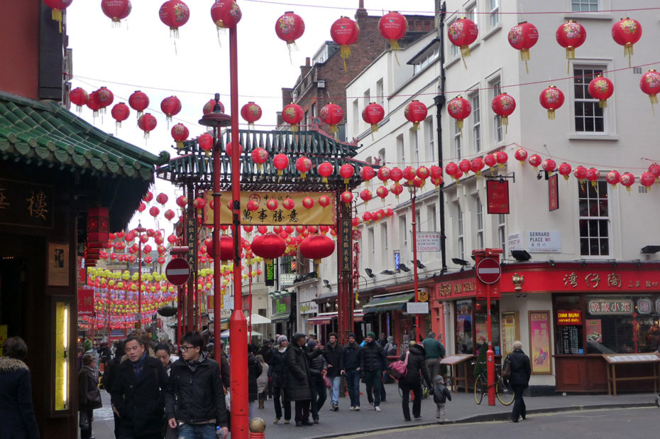 Balade dans le quartier chinois de Londres pendant le Nouvel An