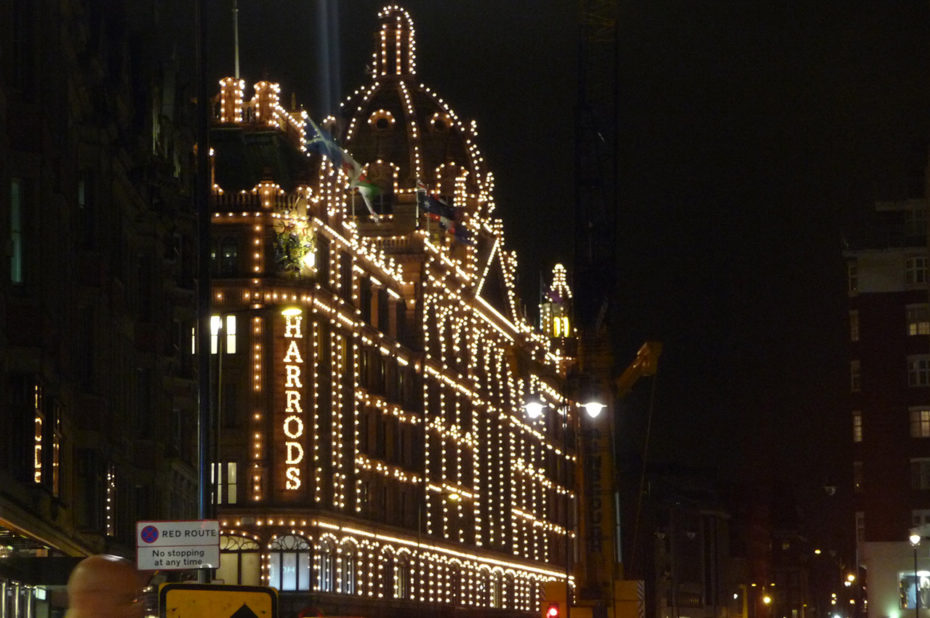 Harrods, magasin de luxe situé sur Brompton Road