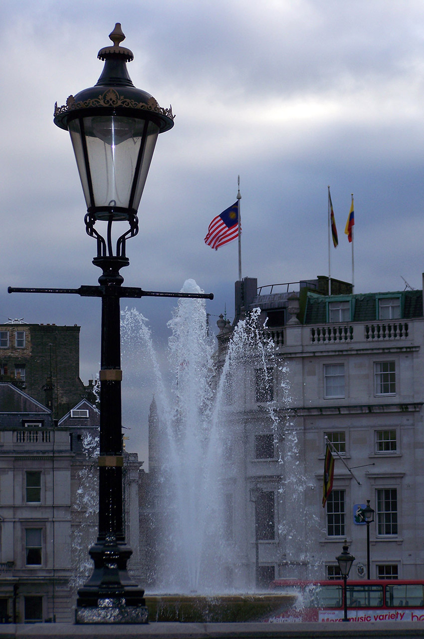 Lampadaire sur Trafalgar Square