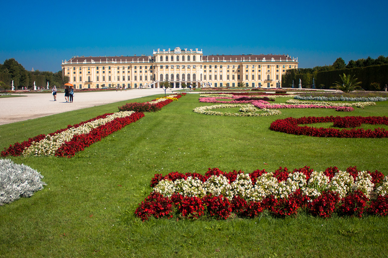 Le château de Schönbrunn et ses jardins
