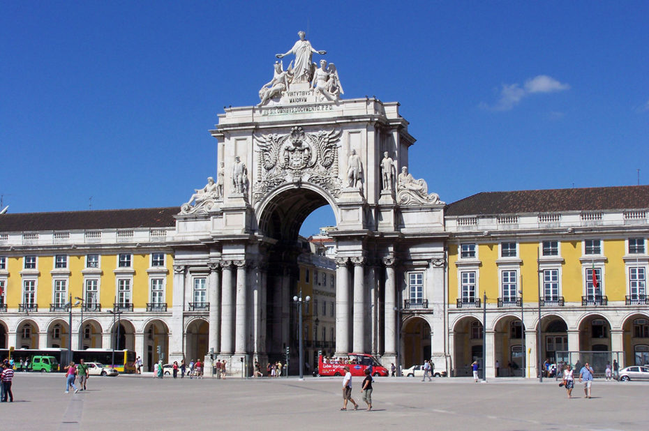 Arc de triomphe sur la Praça do Comércio