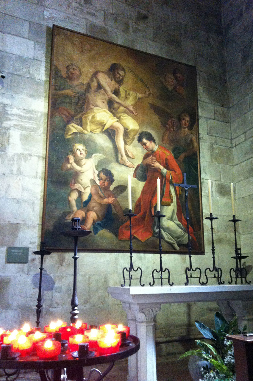 Peinture dans la cathédrale Sé