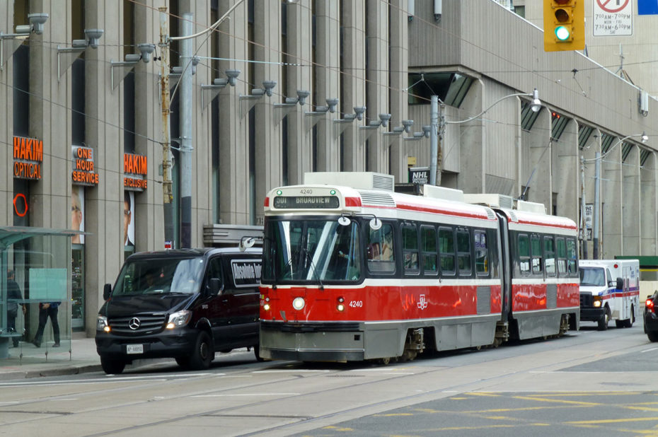 Le tramway au cœur de Toronto