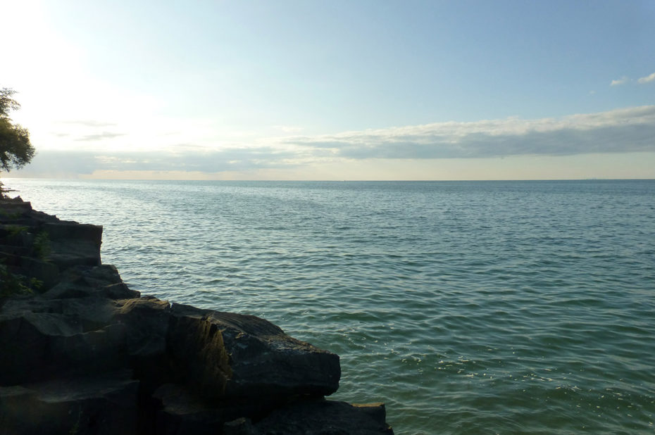 Fin d'après-midi sur les bords du lac Ontario