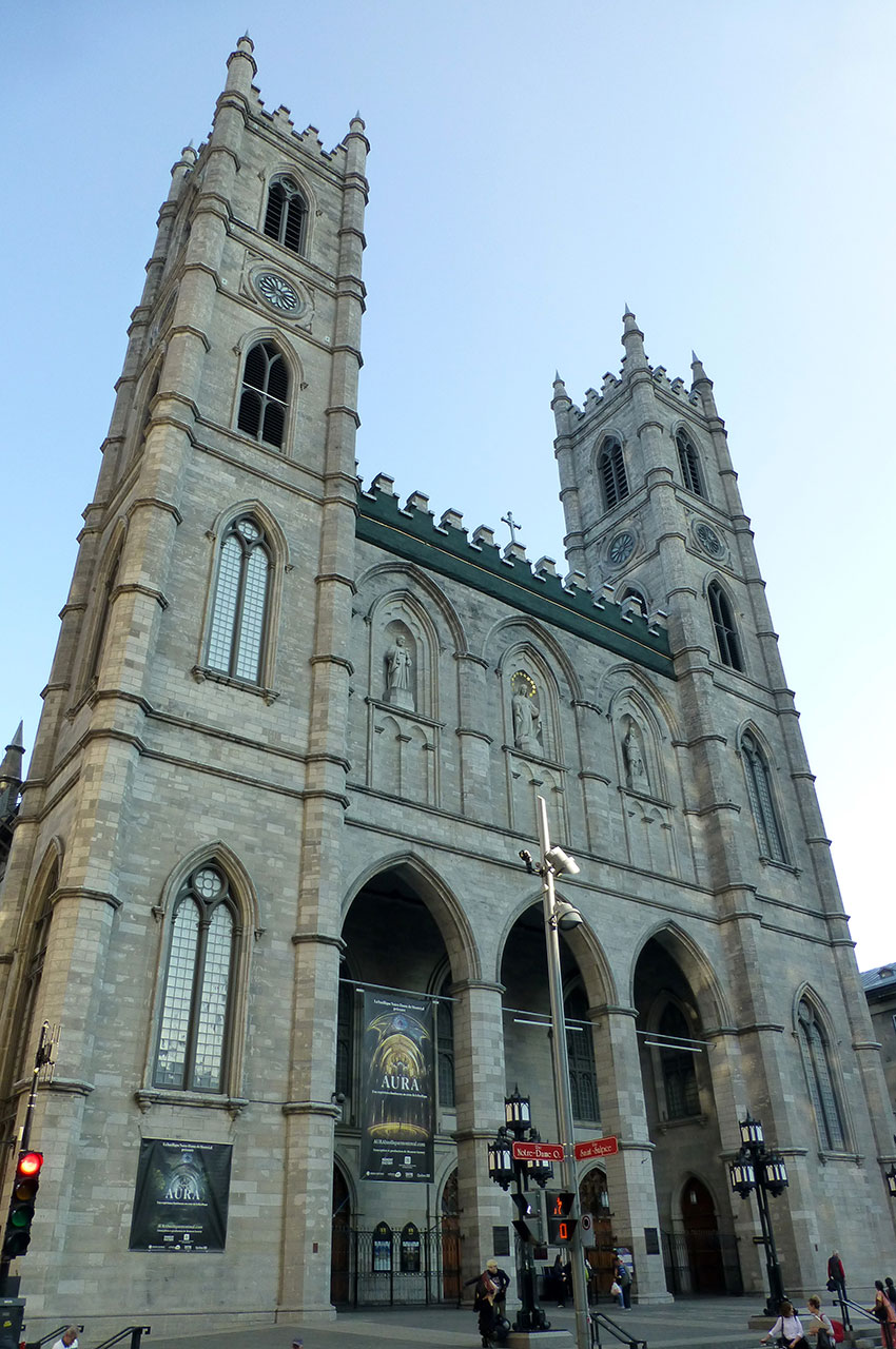 La basilique Notre-Dame à Montréal