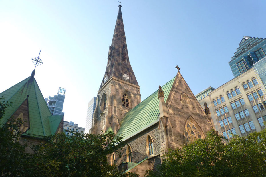La cathédrale Christ Church au cœur de Montréal