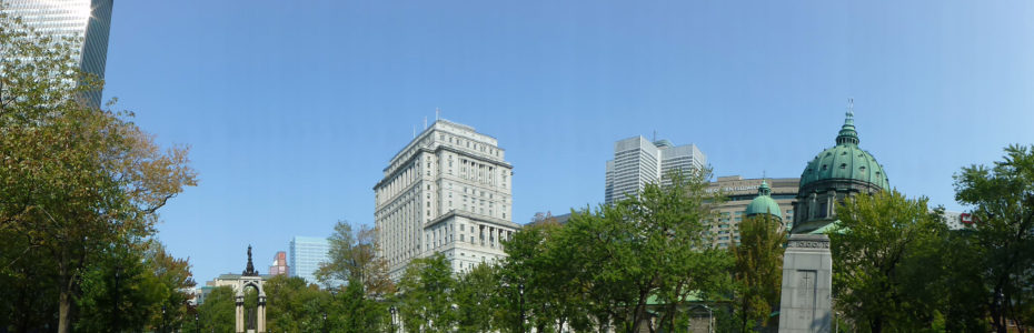 Dans le centre-ville de Montréal