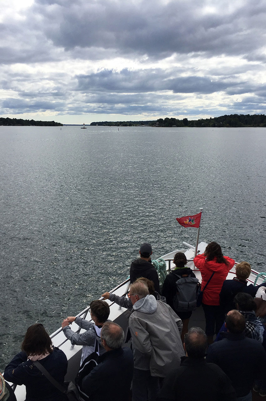 Départ pour la croisière sur les Mille Îles