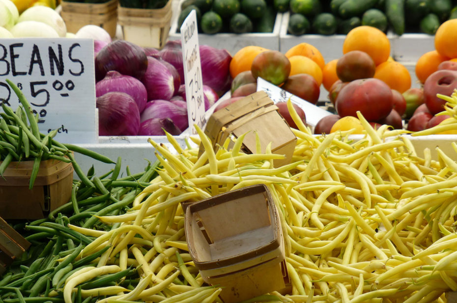 Des haricots verts et des haricots beurre de qualité