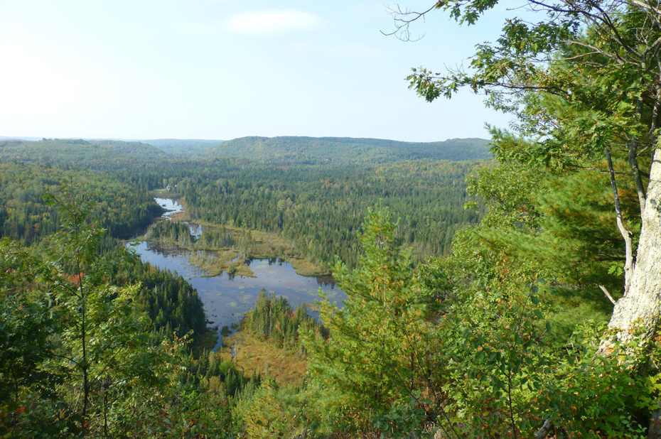 Depuis le belvédère, tout au bout de la randonnée