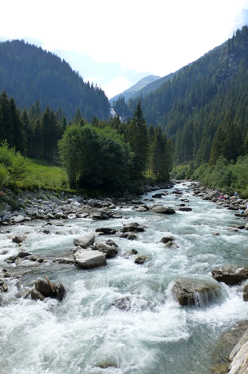 La rivière Krimmler Ache semble pourtant bien tranquille