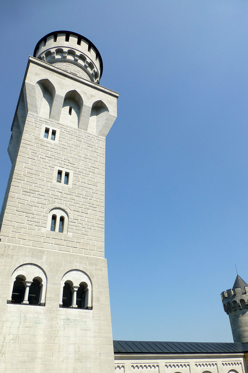 Une des tours à l'est du château de Neuschwanstein