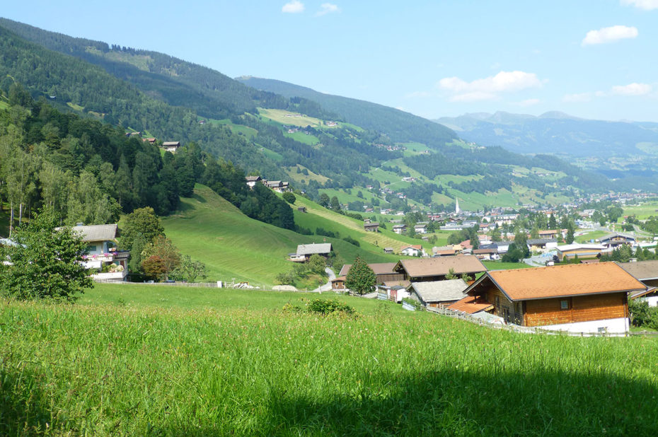 La vallée verdoyante de Bramberg am Wildkogel