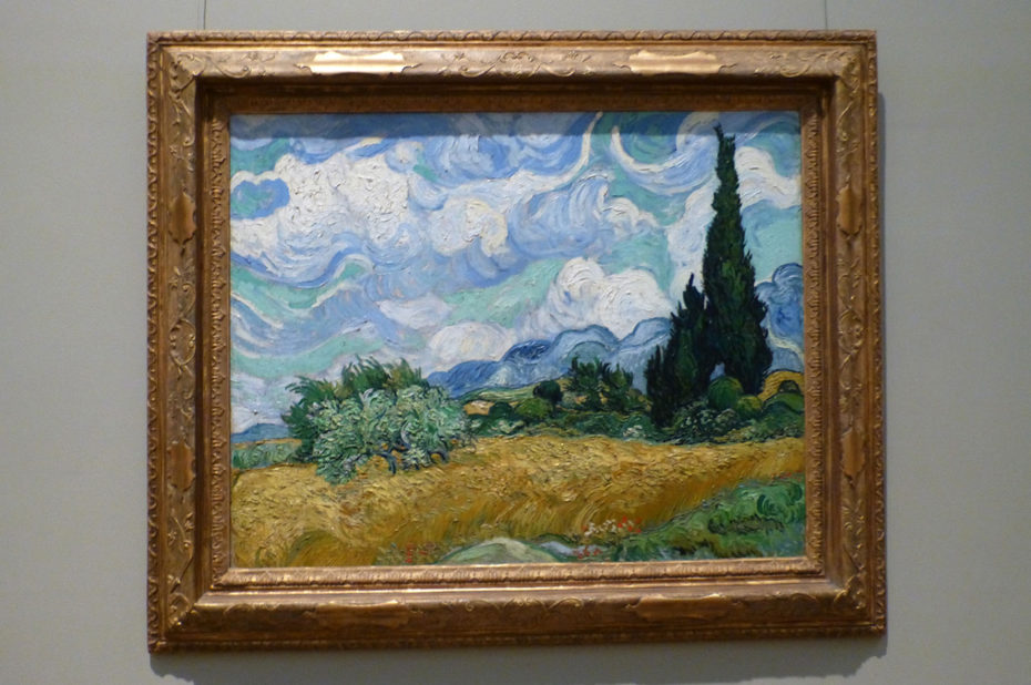 Champ de blé avec cyprès de Vincent Van Gogh