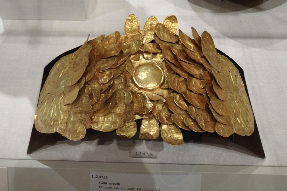 Couronne d'or d'origine étrusque