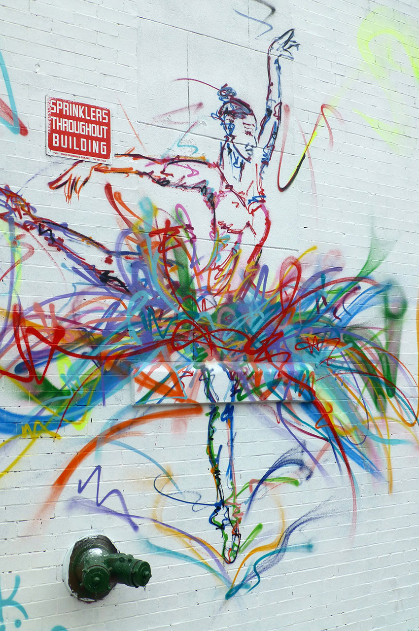 Graffiti d'une danseuse