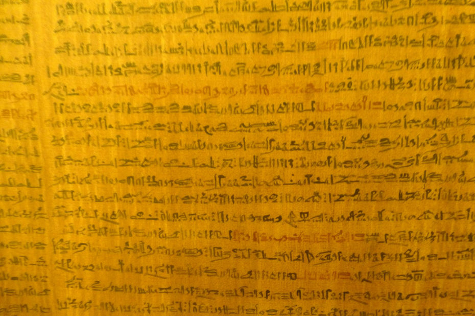 Extrait d'un papyrus égyptien