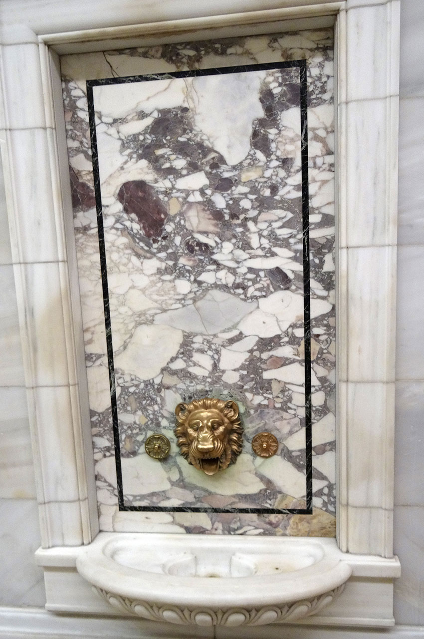 Fontaine dans les couloirs de la Public Library de New York