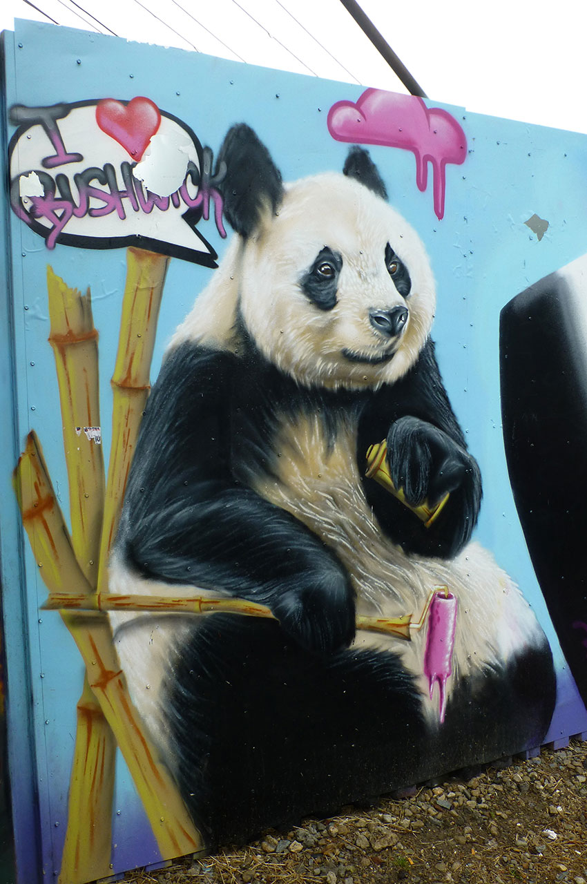 Panda "I love Bushwick"